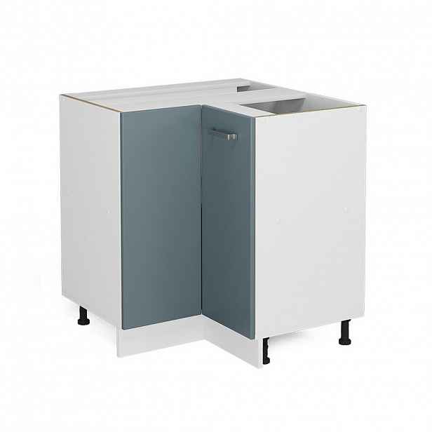 Vicco UNIVERZÁLNÍ ROHOVÁ SKŘÍŇ R-Line Modrošedá 75.6 cm s dvířky, bez pracovní desky