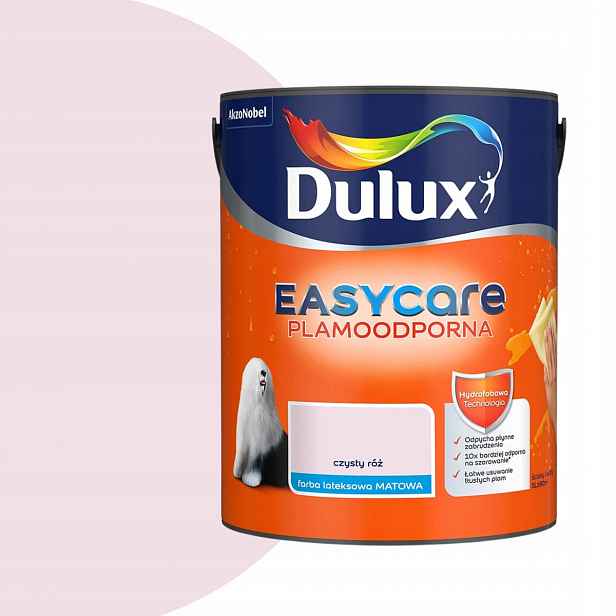 Dulux Easycare Barva odolná proti skvrnám 5L Čistá růžová