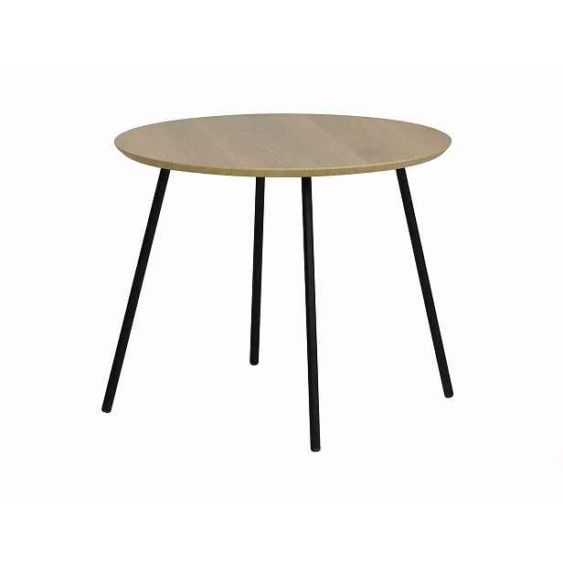 Kulatý konferenční stolek s deskou v dekoru dub PAM A 55x45