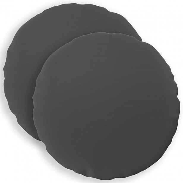 vidaXL Povlak na polštář 2 pcs HEERLEN Antracitová Ø 50 cm Polyester