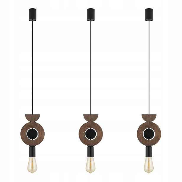 Závěsná lampa Drops Černá Sada 3 ks Nowodvorski