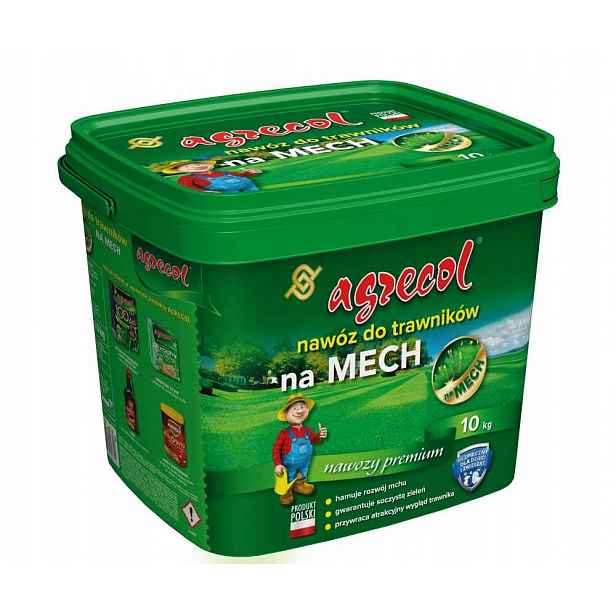 Hnojivo na mech pro trávníky 10 kg Agrecol