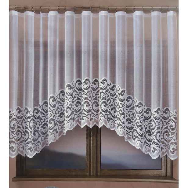 Mg Záclona Sara Oblouk Bílá 300X130cm Hotová S Řasící Páskou Sk