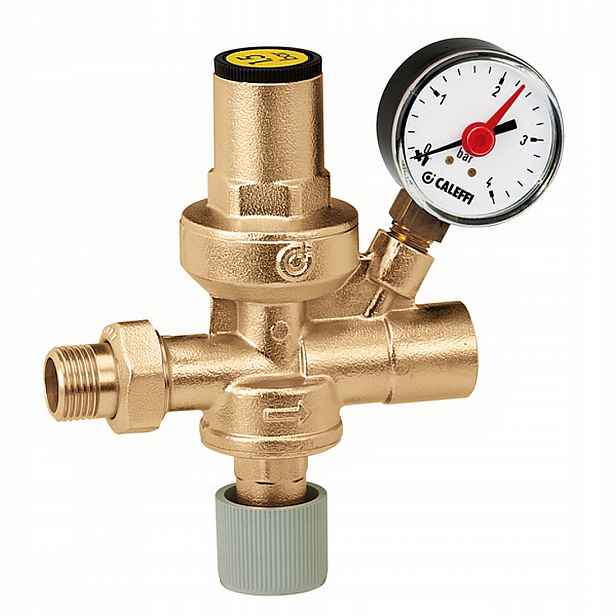 Napouštěcí ventil Caleffi kulový 1/2'' s manometrem 553140