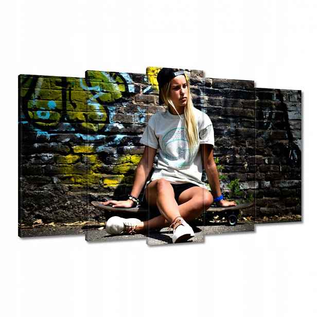 Obrazy 100x60 Skateboard Deska Skoky