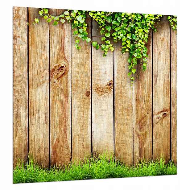 Skleněná Ochranná Deska 60x65 Dřevo Tvrzené Sklo