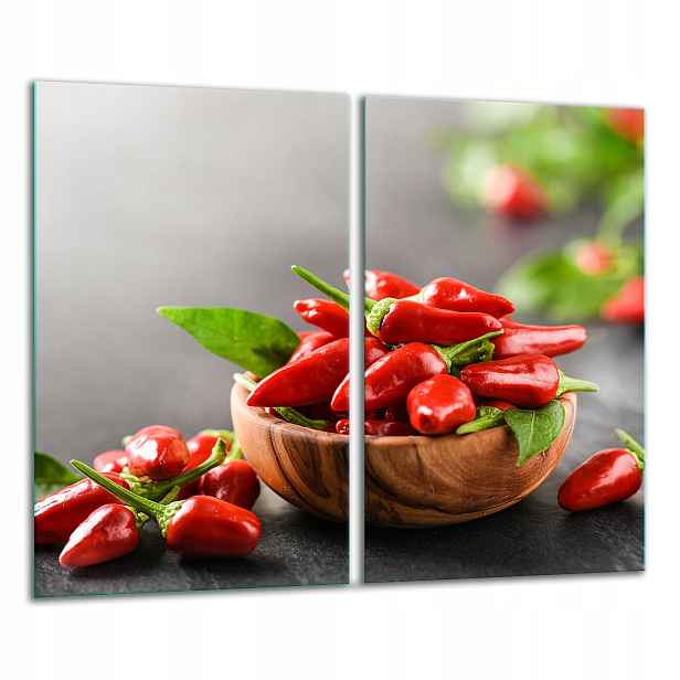 7v1 Skleněná Krájecí Deska 2x 30x52 Paprika