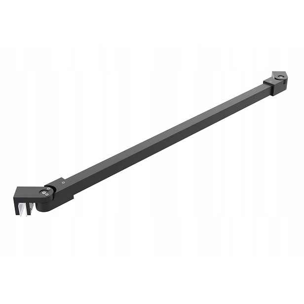 Držák Do Kabiny Černý, Nastavitelný Od 30 Do 120 CM, Pro Skla 6-8 MM, Úhlový