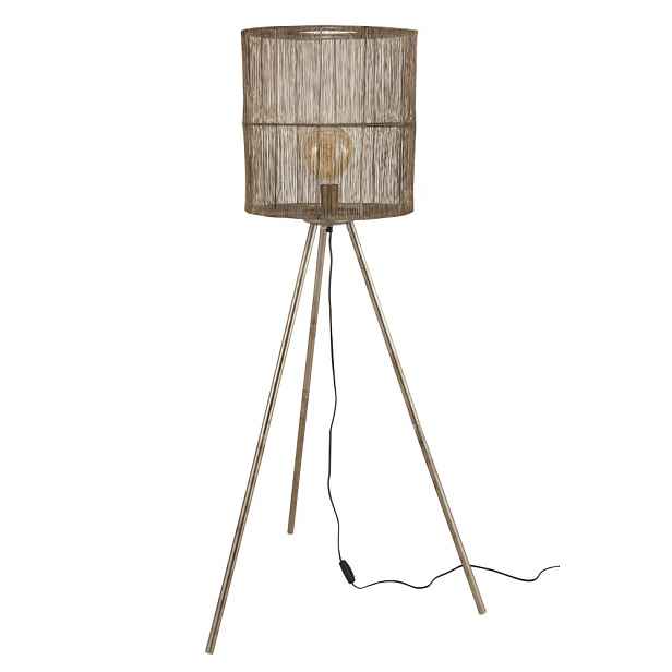 Kovová bronzová stojací lampa Antiek - Ø 40*140cm J-Line by Jolipa