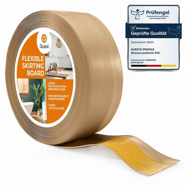 Podlahová lišta samolepicí Pvc 50x20mm písková 10 m I flexibilní