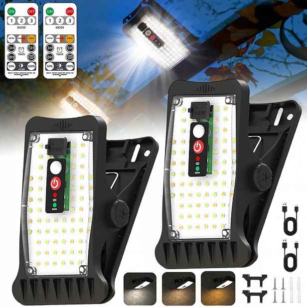 Solární Lampa Venkovní Senzor Pohybu Voděodolný 3600 Mah