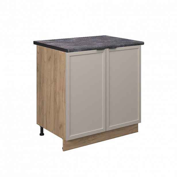 Vicco SPODNÍ SKŘÍŇKA KUCHYŇSKÉ LINKY Fame-Line GreyBeige 80 cm s policí, PD Antracit