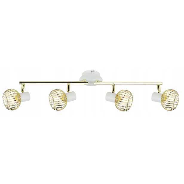 Lampa bílo-zlatá lišta 4XE14 Oslo Candellux