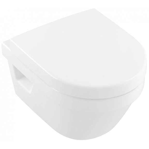Villeroy & Boch Architectura - Závěsné WC Compact, zadní odpad, DirectFlush, AntiBac, CeramicPlus, alpská bílá 4687R0T2