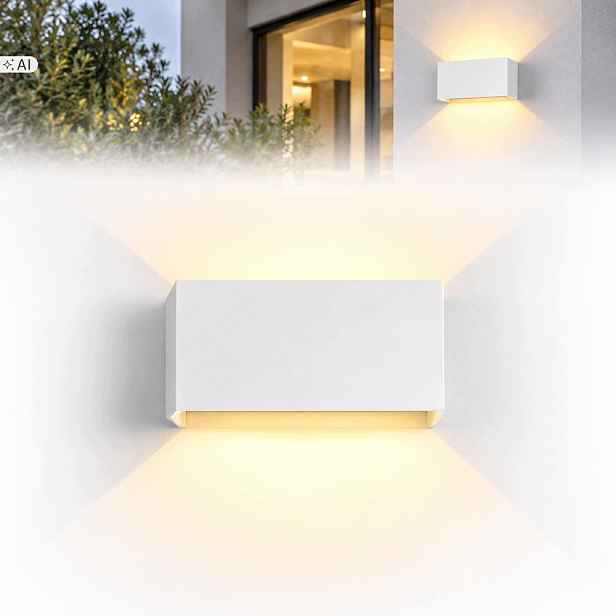 Nástěnná fasádní Led lampa Venkovní zahradní svítidlo Nahoru Dolů 24W IP65