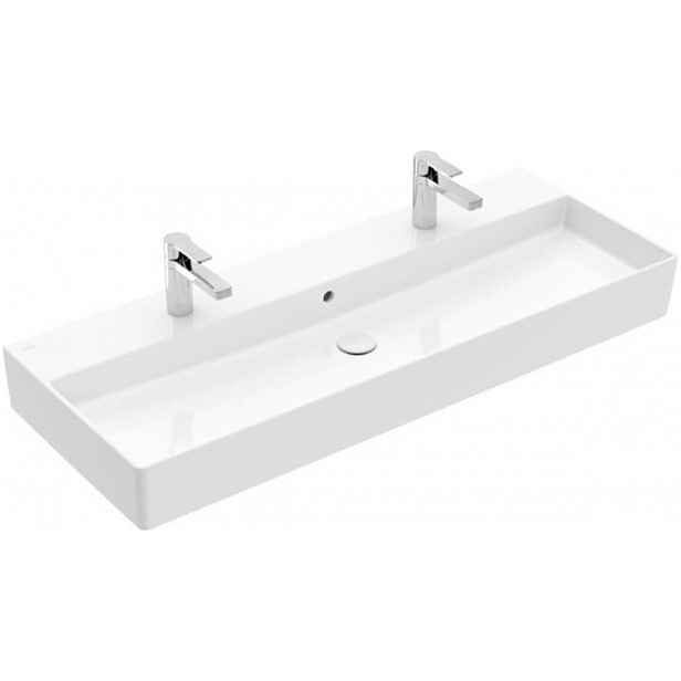 Dvojumyvadlo Villeroy & Boch Memento 120x42 cm dva otvory pro baterii 4A22CK01