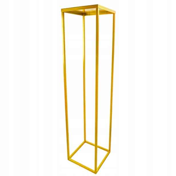 SIMPLE-12 Držák Na Květináč 80 cm kovový, zlatý, 1-úrovňový