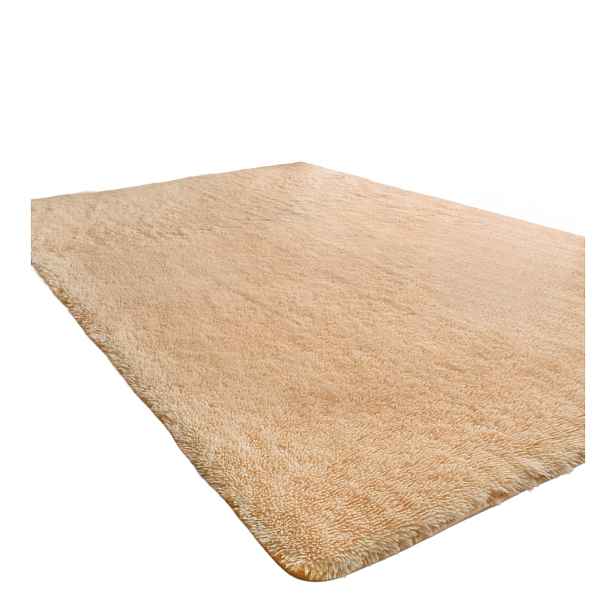 Sour Lemon Koberec Shaggy Karamelový 160 x 230 cm vysoký vlas protiskluzový