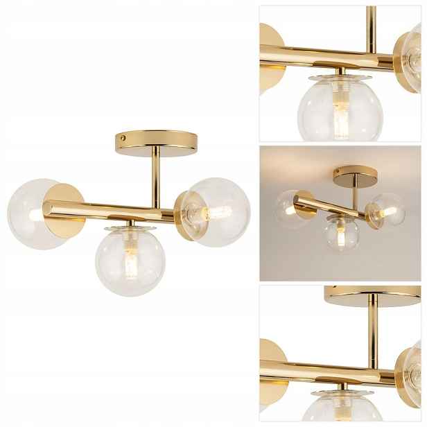 Stropní svítidlo zlatá Avola 3 do jídelny s výrazným tvarem Sigma Lighting