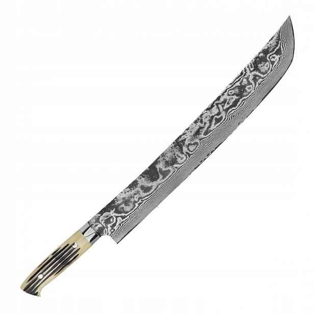 Takeshi Saji Wbb R-2 Damascus Nůž Sakimaru 39 cm