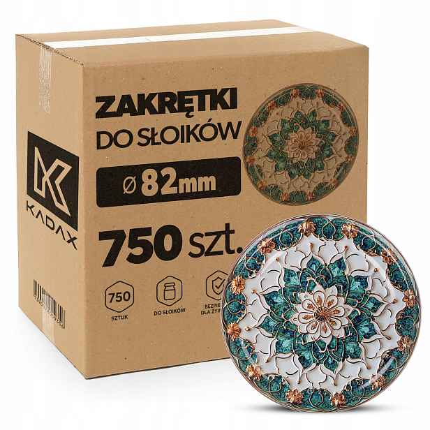 750x Uzávěry Na Sklenice Na Med FI82 Karton Uzávěry Víčka 6-ZÁVĚSNÉ