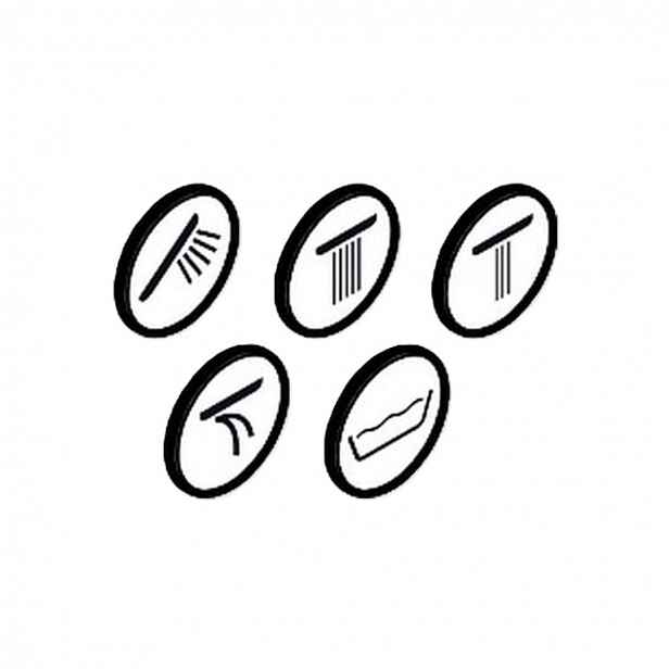 Hansgrohe - Kryty symbolů pro baterie 94924000