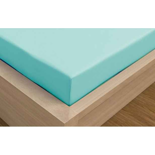 Jersey prostěradlo s lycrou DeLuxe 180x200 mentolové