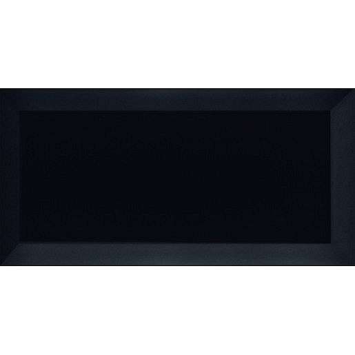 Obklad Ribesalbes Chic Colors negro bisel 7,5x15 cm lesk CHICC1971