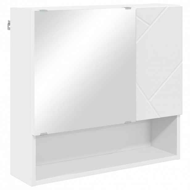 vidaXL Zrcadlová skříň Bílá 59 x 17 x 55 cm Kompozitní dřevo