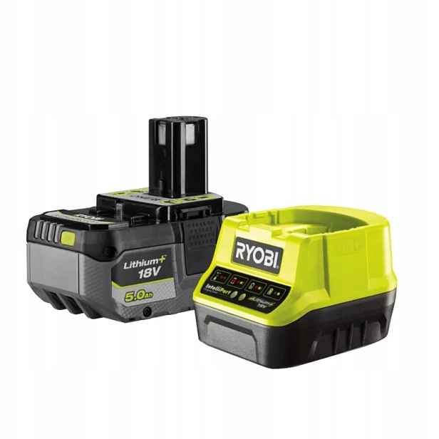 Akumulátor Li-ion 5 Ah rychlonabíječka 2A Ryobi RC18120-150X One+ 18V