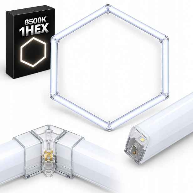 Led panel bílý 1 ks Hexagon 42W 6500K 92x79 Cm detailingová garáž