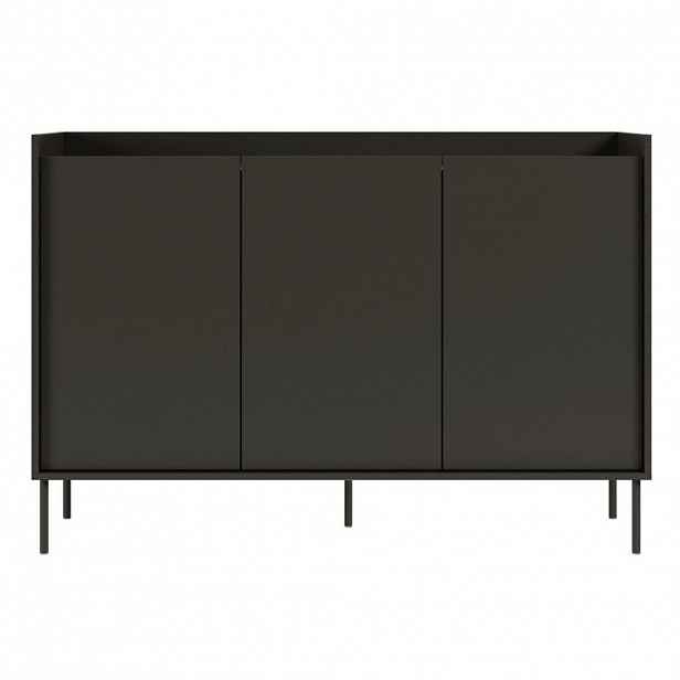 Selsey KOMODA Tovi Černá / Dekor ořech 140 cm