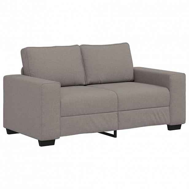vidaXL Dvoumístná pohovka taupe 160x77x82 cm látka