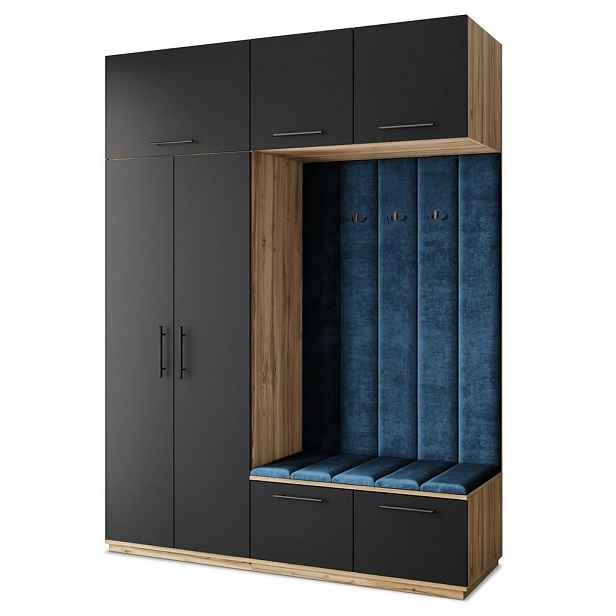 MASSENO MODERNÍ PŘEDSÍŇOVÁ SESTAVA REMA, 180/240/60 cm, dub Wotan