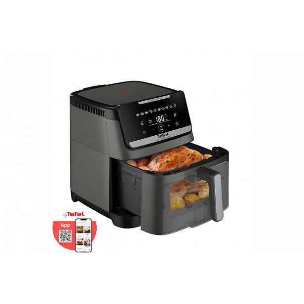 Horkovzdušná fritéza Tefal Easy Fry Silence EY846HE0 Tmavě šedá