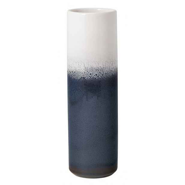 Villeroy & Boch Lave Home bleu kameninová váza Cylinder, 25 cm