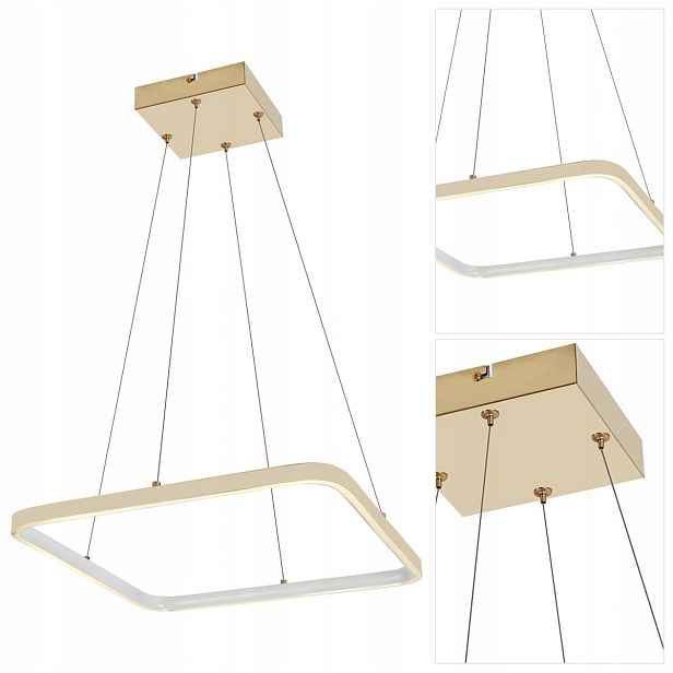 Závěsná zlatá lampa Lima s integrovaným Led světlem pro intimní atmosféru Tk Lighting