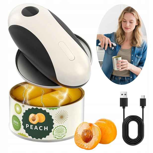 Elektrický otvírák na plechovky Kitchen Tool Ruční kompaktní vzduchotěsný