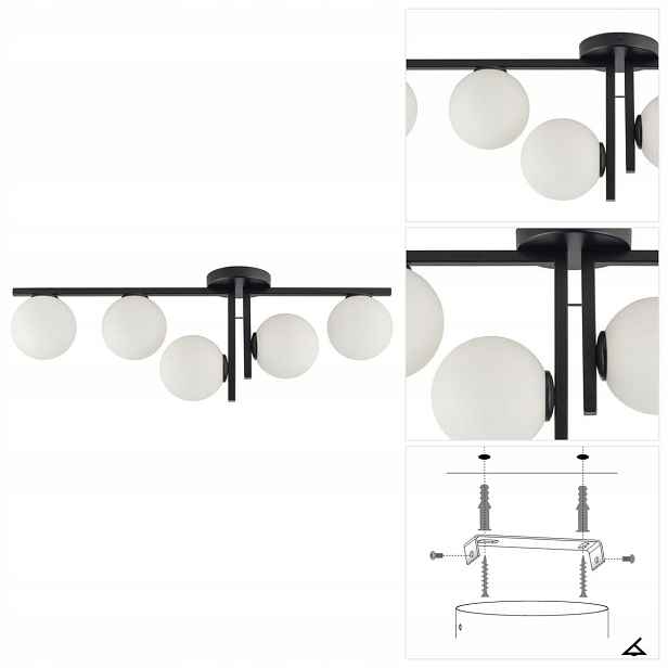 Stropní bílá barva Andy do koupelny, moderní funkčnost Sigma Lighting