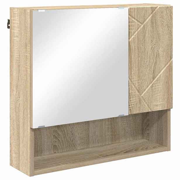 vidaXL Zrcadlová skříň Sonoma dub 59 x 17 x 55 cm Kompozitní dřevo