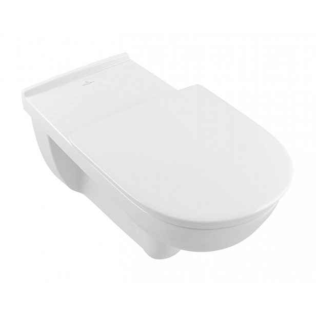 Villeroy & Boch ViCare - Závěsné WC bezbariérové, zadní odpad, DirectFlush, AntiBac, CeramicPlus, alpská bílá 4601R0T2