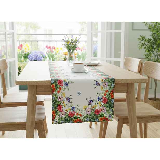 Vzorovaný ubrus - běhoun na stůl BEAUTY MEADOW 40x140 cm Mybesthome