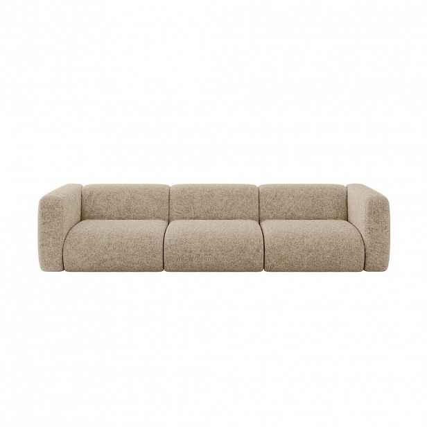 ALTDECOR MODULÁRNÍ pohovka MIRA-S2, 3místná, 319 × 89 × 70 cm, hnědá, velur