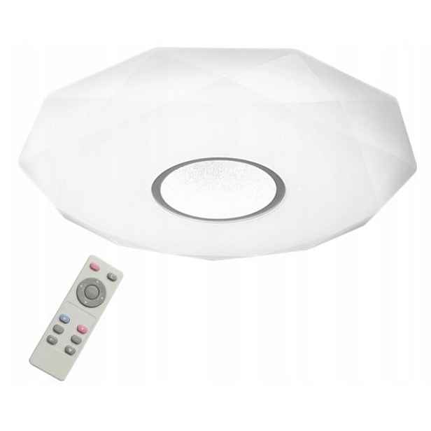 Stropní Svítidlo Led Stropní Svítidlo Diamond 36W 52 cm dálkový ovladač