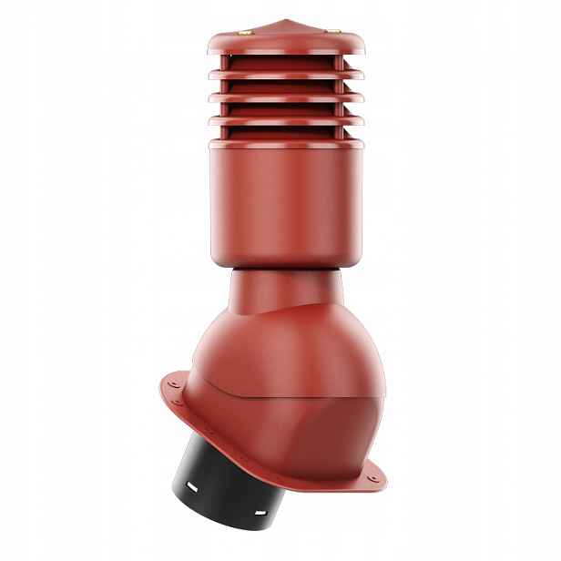 Větrací komín Smartline profil H fi 125 mm, zateplený, červený