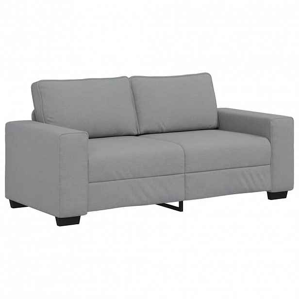 vidaXL Pohovka pro 2 osoby Světle šedá 180x77x82 cm Látka