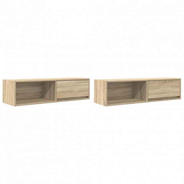 vidaXL TV skříňky 2 ks Dub Sonoma 100x31x25,5 cm Dřevěné konstrukce