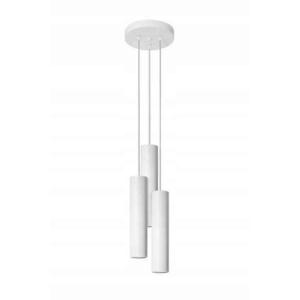 Závěsná lampa bílá 3 tuby 3XGU10 Lagos Sollux