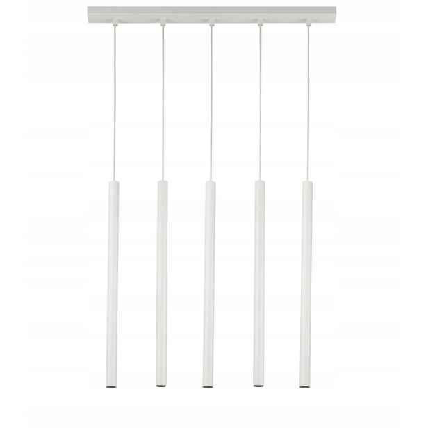 Moderní dekorativní závěsná lampa bílá 5 tub 60 cm nad barový stůl Sigma