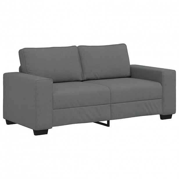 vidaXL Pohovka pro 2 osoby tmavě šedá 180x77x82 cm látka